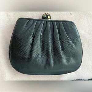 Judith Leiber Lizard Skin Clutch shoulder bag